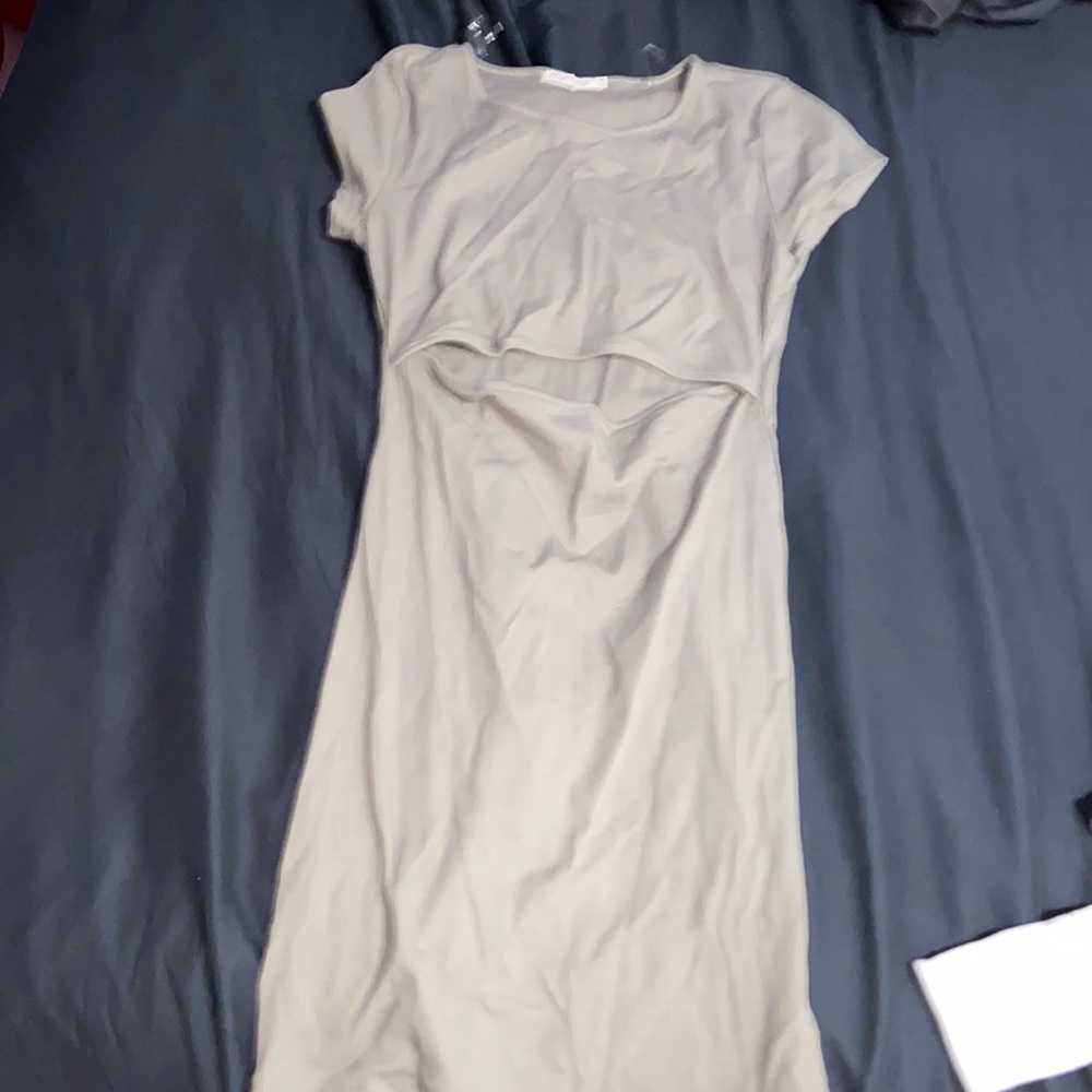Olive green dress